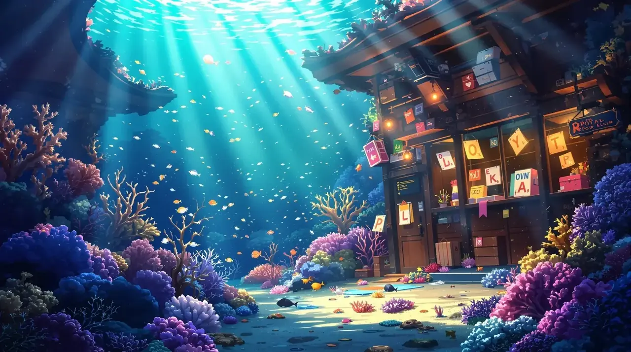 深海邮局 剧照背景